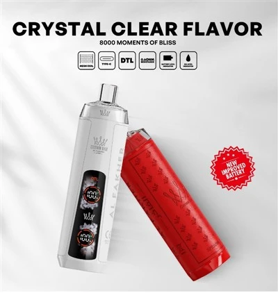 Alfakher Crystal Crown Bar Bar 8000 Pro New Vape